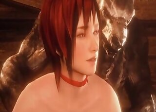 紅髮3D獸交女郎被野獸爆菊