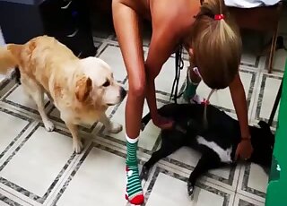 Brunette with tanned titties is enjoying the hottest fucking possible